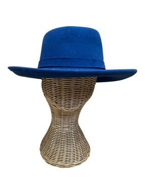 Outback Trading Co. Vintage Ascot Blue Felted Wool Hat Wide Brim Western